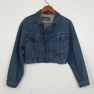 D&G Vintage Cropped Denim Oversized Jacket